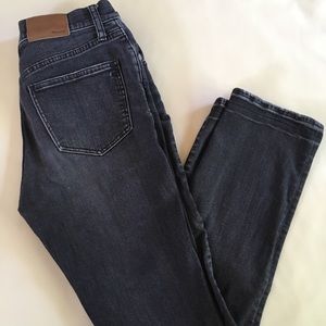 Madewell Cruiser Straight Jeans, Black, Size 25